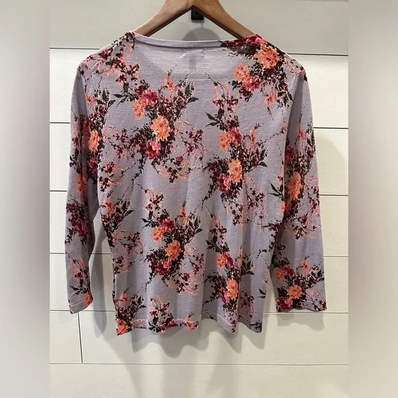 Garnet Hill Merino Wool Cardigan- size medium - Picture 4 of 4